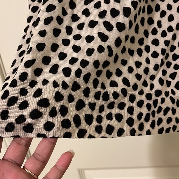 BNWOT J. Crew Leopard Print Sweater Super Stretchy Long Sleeve Tops Size Medium - Picture 5 of 5